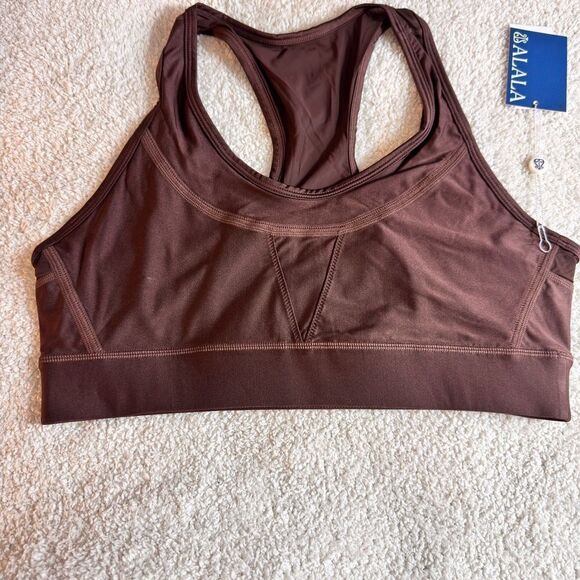 Alala Womens Adult Surf Bra Sz L Inspired by Wetsuit stitching Medium Support - Picture 7 of 16